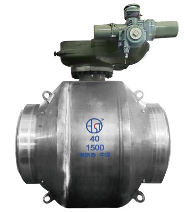 High pressure fully welded ball valve